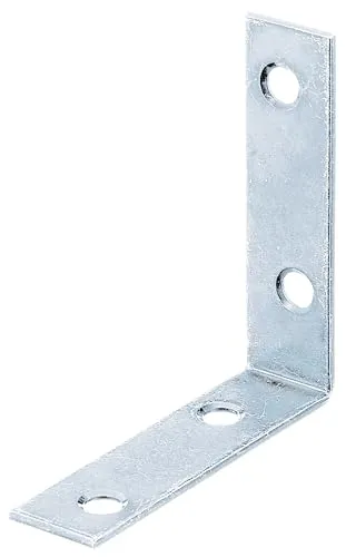 Alberts 848651 Stuhlwinkel - Robust und vielseitig - Hochwertiger Stuhlwinkel aus sendzimirverzinktem Stahl (60 x 60 x 16 mm) für stabile Verbindungen. Ideal für Möbelprojekte und Konstruktionen, mit 4 versenkten Schraublöchern für einfache Montage.