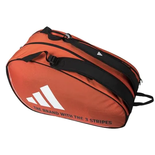 adidas Sportswear Racketbag Control Orange 3.4 - Tennisschläger-Tasche in leuchtendem Orange, ideal für Padel-Spieler mit viel Stauraum und robustem Design.