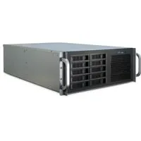 4U 4410 Server-Gehäuse schwarz, 4 Höheneinheiten - PC-Gehäuse mit 10x 3,5 Zoll Hot-Swap Schächten für einfachen Festplattentausch, ideal für leistungsstarke Serveranwendungen.