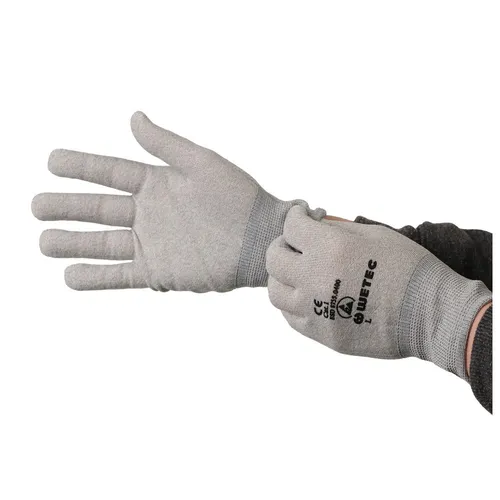 WETEC ESD-Handschuhe, antiallergen, XL (Schutzhandschuh Produktschutz)