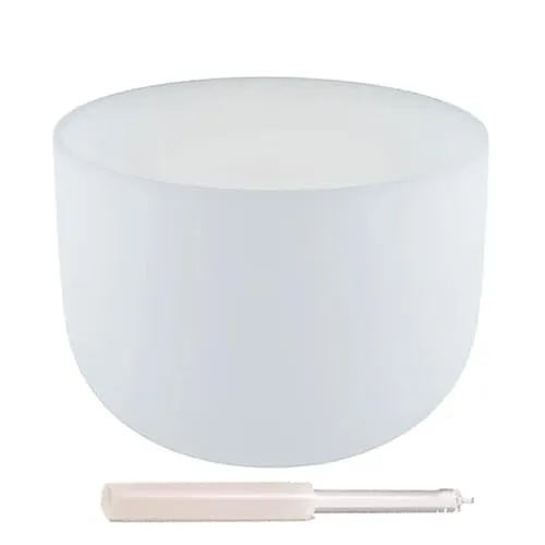 Klangschale Kristall F#-Ton + Tasche - 25 cm