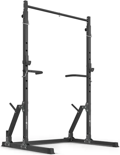 Marbo Sport MS-U116 2.0: Stationäre Klimmzugstange mit Hantelständern und Dip Barren - Fitness-Kleingeräte für effektives Training, robuste Konstruktion für vielseitige Übungen für Ober- und Unterkörpermuskulatur.