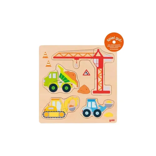 Einlegepuzzle Baufahrzeuge