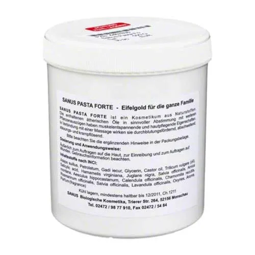 Sanus Pasta forte Salbe 500 g - Sonstige Körperpflegeprodukte, pflegt und regeneriert die Haut mit natürlichen Inhaltsstoffen für ein angenehmes Hautgefühl.