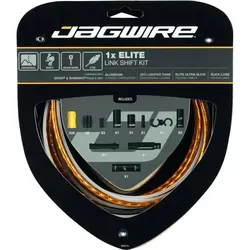 Jagwire 1x Elite Link Shift Kit – Gold - Hochwertiges Fahrradschaltkabel-Set in Gold, ideal für präzise Schaltvorgänge und langlebige Leistung. Perfekt für Outdoor-Fahrten und Markenkompatibilität mit JAGWIRE.
