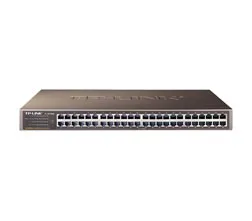 TP-Link TL-SF1048 48-Port Rackmount Switch - 48-Port 10/100Mbps Switch, ideal für effiziente Netzwerkinfrastruktur in Unternehmen, einfach zu montieren und platzsparend