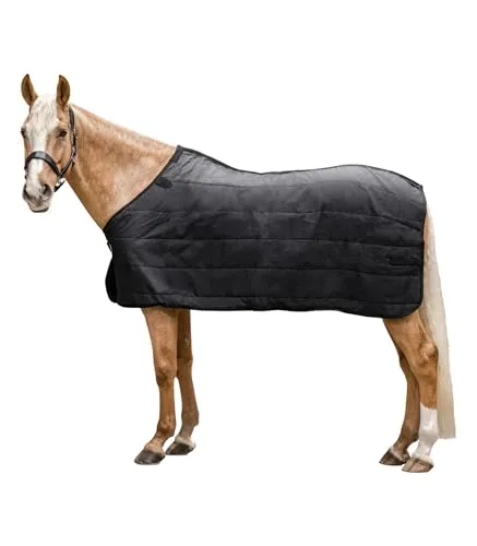 Waldhausen Thermo 100g Teppich Grün 155 cm - Winterdecke für Pferde mit 100 g/m² Thermofill für optimale Wärme und Atmungsaktivität. Silikon-Druck im Rückenbereich verhindert Verrutschen der Oberdecke.