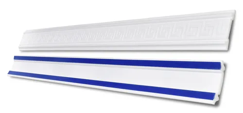Decosa Flachprofil SKFP48.1 (Ramona) - 48 mm, 1,5 m, 5 Stück - Stuckleisten für individuelle Raumgestaltung, selbstklebend und recyclebar, ideal für ein modernes Finish in Ihrem Zuhause.