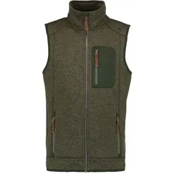 OS Trachten Strickfleece Weste oliv, Größe S
