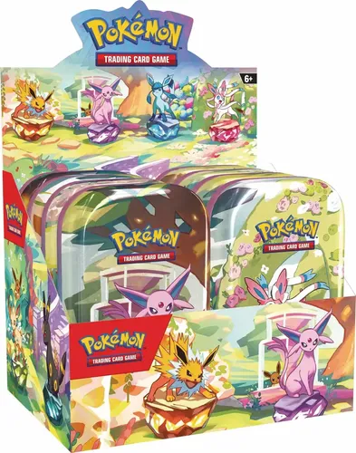 Pokémon Prismatische Entwicklungen Mini Tin Display DE