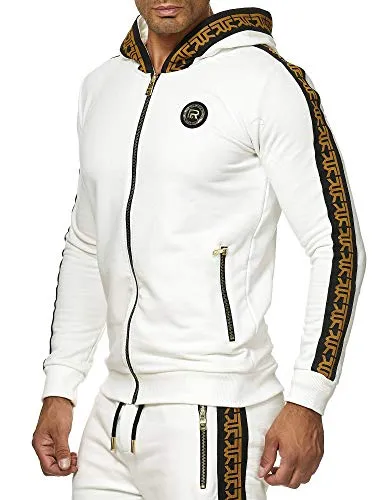 Red Bridge Herren Sweatjacke Kapuzenpullover Reißverschluss R-Logo Weiß XL