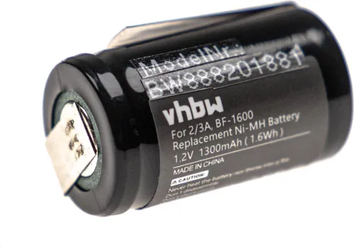 vhbw Akku kompatibel mit Panasonic ER398, ER201 Rasierer (1300 mAh, 1,2 V, NiMH)