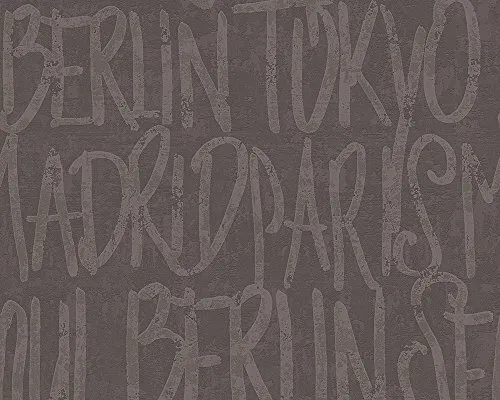 Schöner Wohnen Vliestapete, Mustertapete, schwarz, 959063