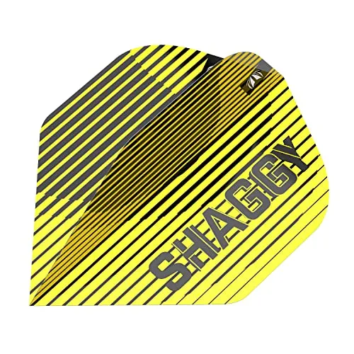 Target Darts Unisex-Adult Scott Williams 1. Gen. No.2 Dart Flights, Gelb und Schwarz