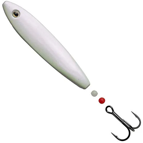 Hansen SD Hotshot Inline Blinker - Meerforellenblinker, Länge/Gewicht:8.7cm / 25g, Farbe:Pearl White
