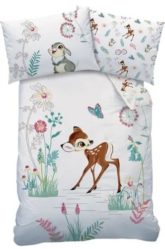 Baby Bettwäsche Disney Bambi 100 x 135 cm 100% Baumwolle