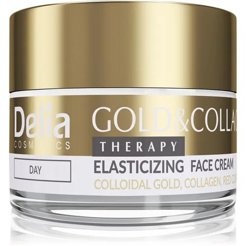 Delia Cosmetics Gold & Collagen Therapy Tagescreme verbessert die Hautelastizität 50 ml