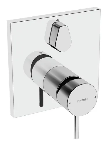 Hansa Hansastela Einhand-Wannen-Batterie - Armatur mit schraubenloser Rosette und Blueswitch-Funktion für einfache Bedienung und modernes Design.