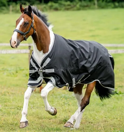 Horseware Amigo 1200D Turnout 50g - Robuste Pferde-Regendecke - Regendecken für Pferde, wasserdicht und atmungsaktiv. Ideal für wechselhaftes Wetter, bietet leichten Schutz mit 50g Füllung und sorgt für optimalen Komfort.