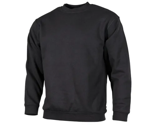 Pro Company Pullover - Schwarz Größe M - Herren-Shirts: Klassischer Langarm-Pullover mit verstärktem Rundhalsausschnitt, komfortabel und warm für jeden Anlass.