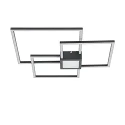 Trio Leuchten LED Deckenleuchte Hydra 676210442 - Moderne LED Deckenleuchte in Anthrazit mit 38 Watt, dimmbar in 3 Stufen über Wandschalter. Ideal für stimmungsvolle Beleuchtung in Wohnräumen.