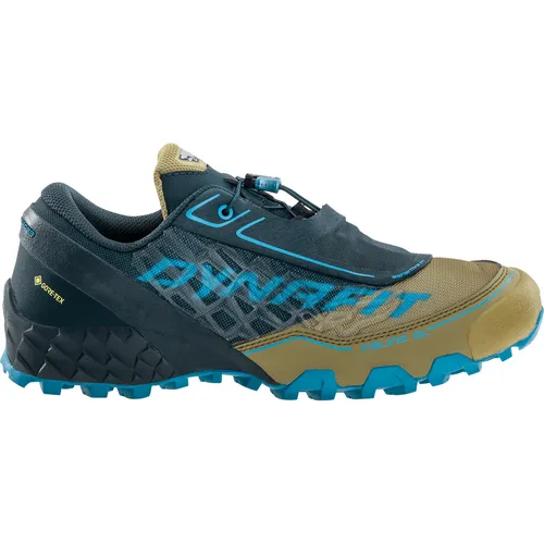 DYNAFIT Herren Feline SL GTX Schuhe - army-blueberry, UK 11.5 - Laufschuhe für Trailrunning mit gespritzter TPU-Kappe für optimalen Schutz und elastischem Lacing-System für schnellen Komfort.