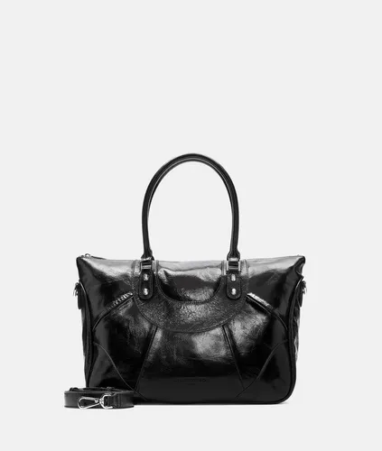 Liebeskind Berlin Handtasche Esther M, Tote Bag - Handtasche aus hochwertigem Rindleder mit glossy Finish, vereint eleganten Glanz und erstklassige Verarbeitung für stilbewusste Trendsetter.