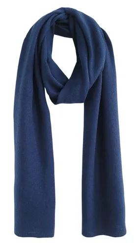 Bovari 100% Kaschmir Schal - Kuschelweich und Warm für Damen und Herren - Premium Kaschmir Schal in Blau/Dunkelblau, ideal für Herbst und Winter. Luxuriöse Optik und traumhafte Haptik garantieren besten Tragekomfort.