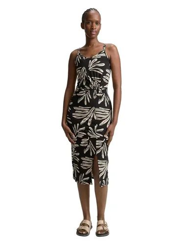 TOM TAILOR Denim Midi-Trägerkleid mit Twist-Detail von Tom Tailor