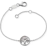 Engelsrufer Damen Armband mit Lebensbaum Anhänger aus Sterling Silber - Elegantes Armband für Damen mit verstellbarem Lebensbaum Anhänger, nickelfrei und perfekt für Allergiker. In zwei Längen einstellbar und mit Karabinerverschluss für optimalen Tragekomfort.