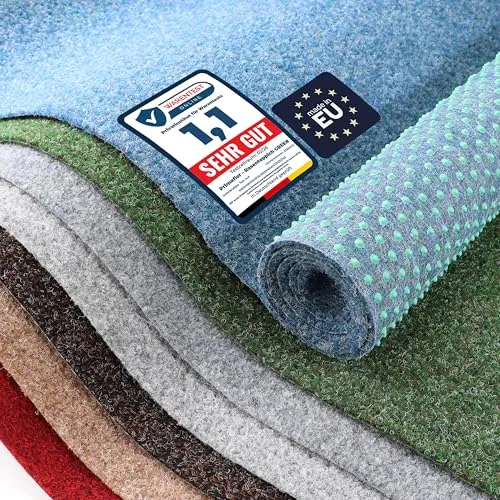 Primaflor Rasenteppich GREEN Meterware mit Noppen | Blau