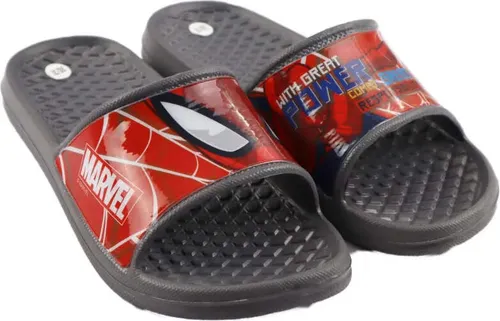 Marvel Spiderman Kinder Badelatschen Sandalen – Dunkelgrau / 24/25