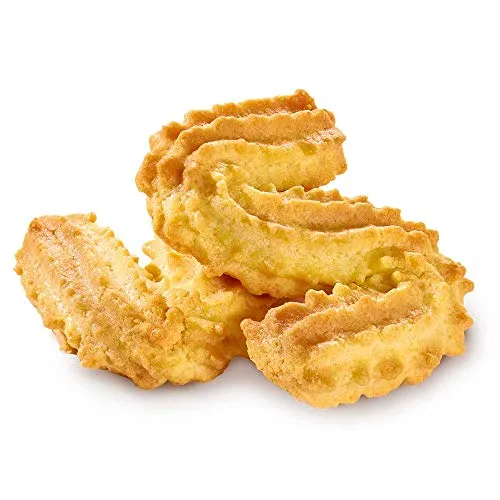 Schulte Feingebäck Butter Spritzgebäck - Kekse mit feiner Butter und traditionellem Rezept, perfekt für gemütliche Kaffeepausen oder als süße Nascherei.