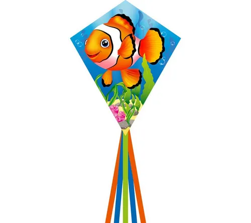 Ecoline Flug-Drache Ecoline Kinderdrachen Eddy Clownfish 70 cm