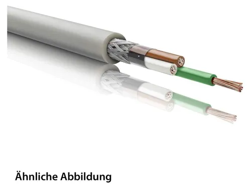HELU KABEL LIYCY 2x0,25mm² Datenleitung geschirmt AD 4,5mm Betriebsspitzenspannung 500V - 1 Meter
