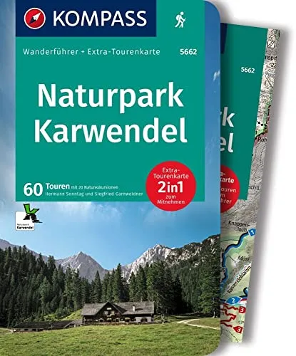 Produktbild KOMPASS Wanderführer Naturpark Karwendel, 60 Touren mit Extra-Tourenkarte: GPS-Daten zum Download