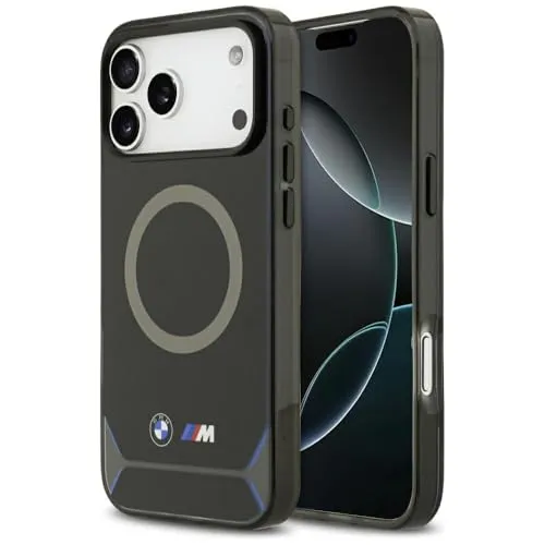 CG MOBILE BMW M IML Metallknöpfe & Logo kompatibel mit MagSafe Hülle für iPhone 17 Pro Max (Blau)