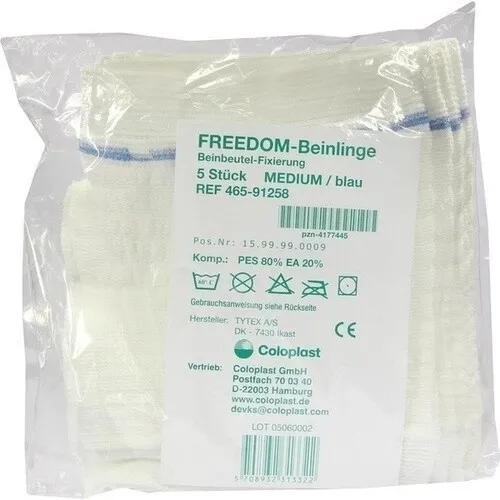 Freedom Beinlinge medium blau Bandage 5 St