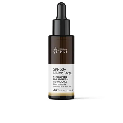 SKIN GENERICS MIXING DROPS SPF50+ - Sonnenschutzmittel mit konzentriertem UVA/UVB Filter, ideal für maximalen Schutz und Hautpflege in einem. Perfekt für alle Hauttypen.