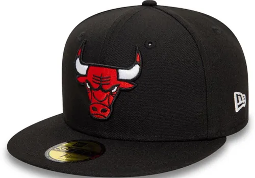 New Era Chicago Bulls Black Team Color 59fifty 5950 Fitted Cap Schwarz rot neu