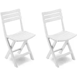 Mojawo 2 Stück Bequemer Klappstuhl - Klappstühle für Terrasse, Garten und Camping, witterungsbeständig und platzsparend, ideal für jede Outdoor-Aktivität.