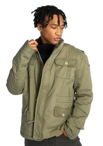 Brandit Britannia Winter Jacke, Grün (Oliv 1), M