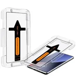 1x 9H Panzerglas für Samsung Galaxy S21 Ultra FULL CURVED 3D KLAR Montagehilfe Displayschutz Schutzglas Tempered Glass Schutzfolie Screen Protector