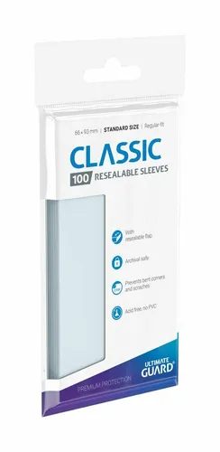 Ultimate Guard Classic Sleeves Resealable Standard (66x93mm) 100