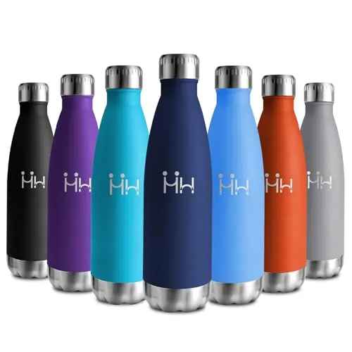 Trinkflasche Edelstahl 750ml, Thermosflasche Auslaufsicher, BPA-Frei Isolierflasche, Trinkflasche Vakuum Doppelwandig, Thermo Wasserflasche für Fitness, Fahrrad, Schule, Camping, Kinder, Sprudel