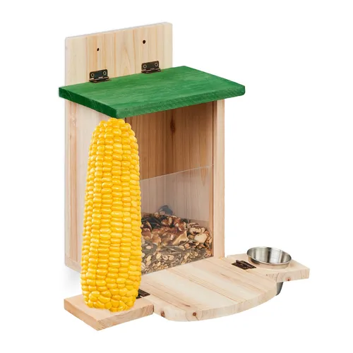 Eichhörnchen futterhaus klappbar wetterfest Eichhörnchen Futterstation Klappdach