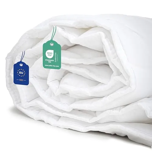 Livessa Bettdecke 135x200 - Ganzjahresdecke mit 300 g/m² Füllung - Bettdecken für alle Jahreszeiten, Oeko-Tex zertifiziert und hautfreundlich. Ideal für optimales Schlafgefühl und platzsparend.