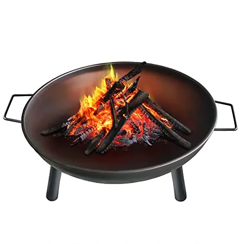 Montafox Feuerschale Feuerstelle Ø 58 cm - Grills - Stimmungsvolle Feuerschale aus stabilem Metall, ideal für gemütliche Lagerfeuerabende im Garten oder auf der Terrasse.