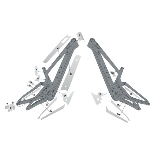 Syncros Lumen eRide Carbon Rahmenschutzfolien Set von Syncros