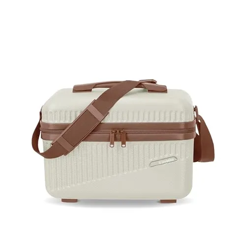 travelite Beautycase Hartschale Handgepäck Bali - 36 cm, 17 Liter, stabil und sicher mit Organizer- und Aufsteckfunktion für stressfreies Reisen
